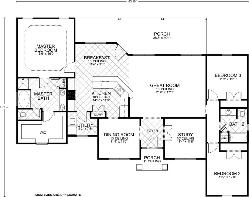 Kendall C - Custom Home Floor Plan