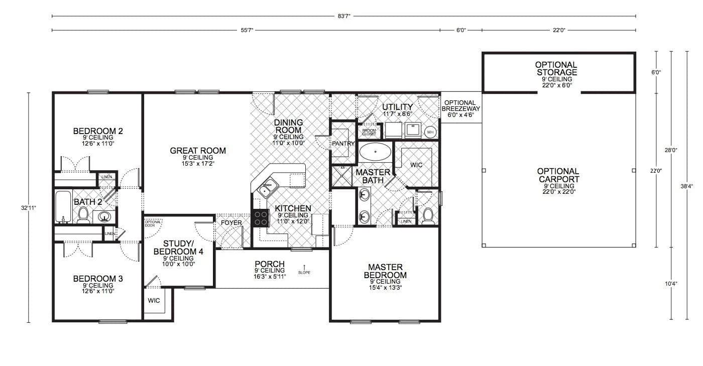 Durango Classic - Custom Home Floor Plan