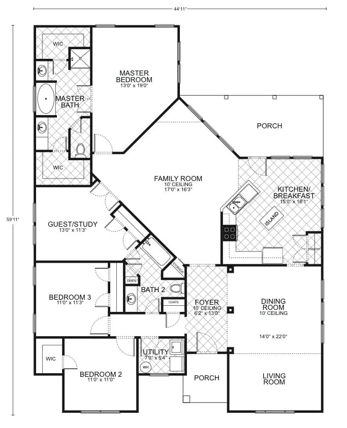 Guadalupa - Custom Home Floor Plan