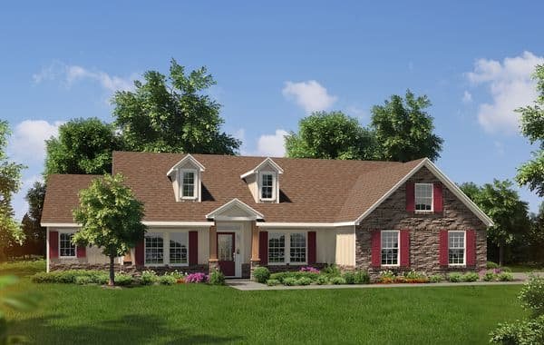 Driftwood B custom home floor plan